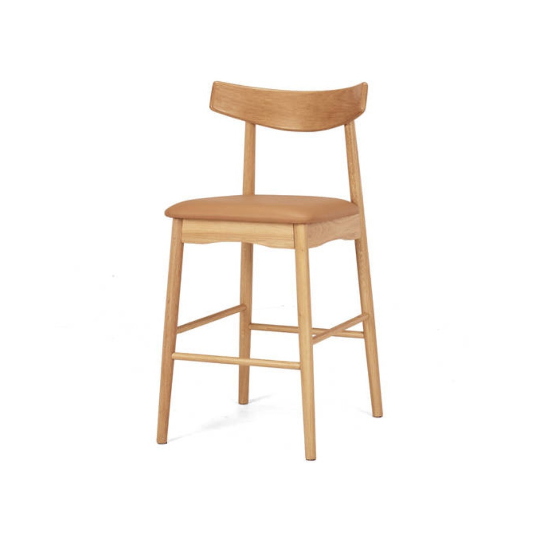 Wagner Oak Barstool - Tan image 0